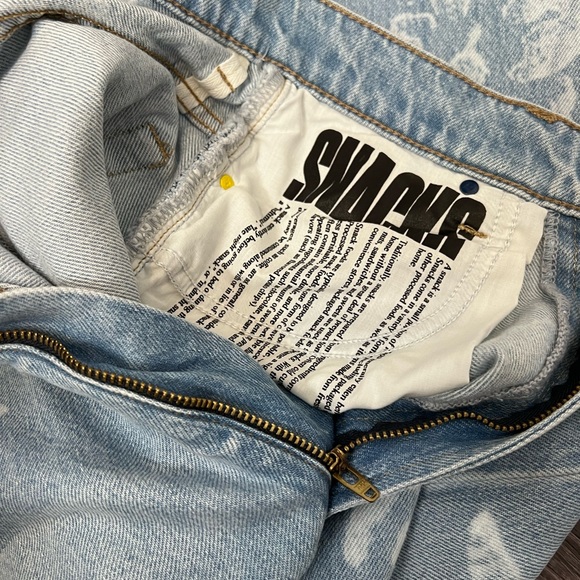 MOTHER SNACKS! High Waisted Twizzy Skimp Bread & Butterfly 🦋 Size 27 NWT - Picture 4 of 8